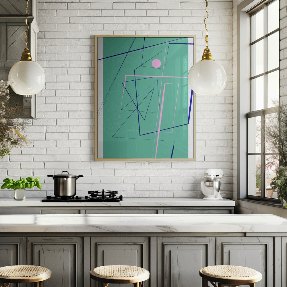 Angular Lines No24 Poster